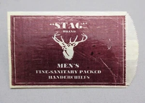Contenedor de papel encerado para pañuelos empaquetados sanitarios finos de la marca STAG para hombre - Imagen 1 de 2
