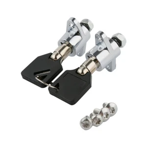Chrome Hard Saddlebag Locks & Keys Set Fit For Harley Touring Road Glide 14-Up - Picture 1 of 10