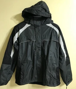 Calvin Klein Water Repellent Men’s Hood Jacket - Size XL - DK Grey/Blk - $250 - Picture 1 of 4