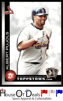 2010 Topps #TTT14 Albert Pujols Ticket to  Town  Cardinals Baseball Card - Image 1 of 2