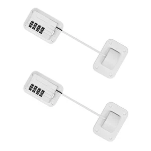 2 Sets Fensterverriegelung Kind Baby-Sicherheits-Kühlschrankschlösser - Bild 1 von 10