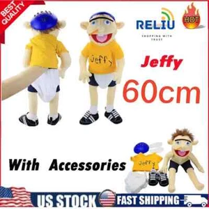 Jeffy Puppet Jeffy Hand Puppet Plush Toy 23" Stuffed Doll Kids Gift - Picture 1 of 17