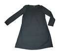 J.Jill Dress Sz MP Black Long Sleeve Pullover Simple Classy Comfort  Dress
