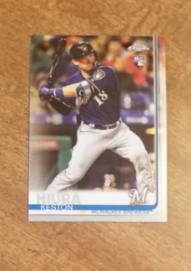 2019 Topps Chrome Update Keston Hiura ROOKIE RC #38 Milwaukee Brewers FREE SHIP - Picture 1 of 6