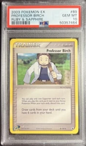 2003 Pokémon EX Ruby & Sapphire 89 Professor Birch PSA 10 - Picture 1 of 2