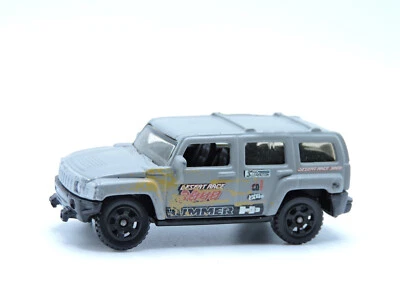 MB666 Matchbox 2004 Hummer H3 Gray/Silver Desert Race 3000 Baja 4x4 - Image 1 of 4