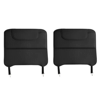 2Pcs Car Seat Back Protector Anti Kick Mat Pad Storage Bags for Children Kids - Image 1 of 4