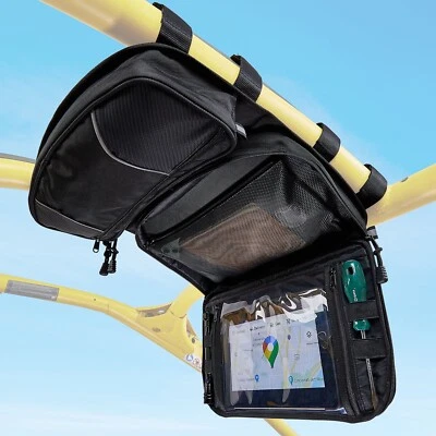 Overhead Roof Storage Bag Device Tablet Holder For Can-Am Maverick R 2024-2025 - Image 1 of 4