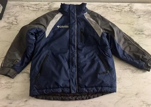 Columbia Winter Jacket Coat Warm Boys 6/7 Pocket Lined Fleece Collar - Picture 1 of 9