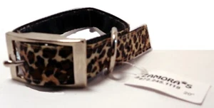 ZAMORA'S Gepardendruck Canvas verstellbares Hundehalsband (M) (NEU) - Bild 1 von 4