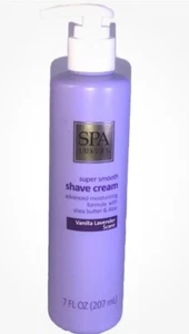  SPA LUXURY Super Smooth Moisturize Shave Cream W/Shea Butter-Vanilla Lavender - Picture 1 of 5