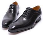 Men's New Fashion British Pointy Toe Carved Wing Tip Lace Up Leather Dress Shoes