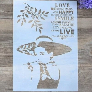 DIY Decorative Stencil Template for Painting on Walls Furniture A4 Size - Picture 1 of 4