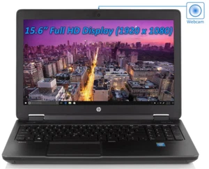 HP ZBook Workstation 15 Intel Core i7 4800MQ 256GB SSD+1TB HDD 32GB RAM WIN 10 - Picture 1 of 10