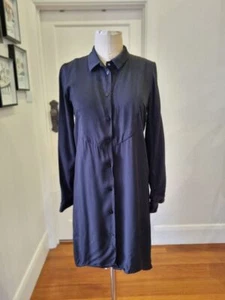 Lisa Ho size 6 black long sleeve shirt dress - Picture 1 of 8