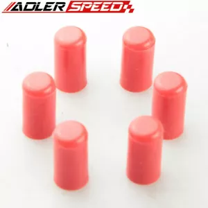 6 PIEZAS Silicona 6mm 1/4" ID Tapa blanqueadora Manguera de admisión Manguera Extremo Tapón Bung Rojo - Imagen 1 de 2