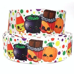 RIPSBAND 1,5" SHOPKINS Halloween CARTOON SH93 bedruckt (KOSTENLOSER VERSAND) - Bild 1 von 1