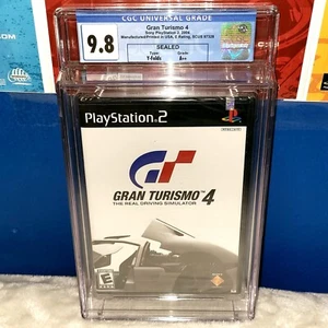 Wata 9.8 A++ Gran Turismo 4 | PlayStation 2 PS2 2005 Black Label Factory Sealed! - Picture 1 of 3