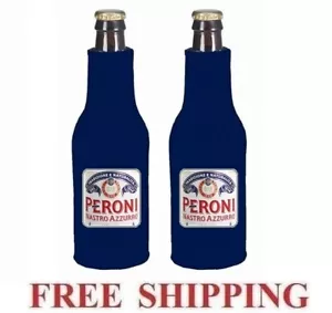 PERONI 2 ZIP-UP BOTTLE SUIT COOLER COOZIE COOLIE KOOZIE NEW - Picture 1 of 2