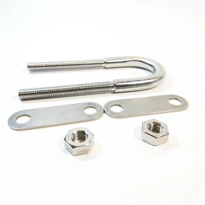 SEYY 304 Stainless Steel Marine Boat U Bolt Spacers Nuts Kit M10x135 Deck Hardware