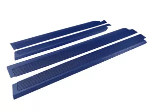 Mercedes W109 250 280 SEL Door Sill Rubber Protection Mat Set 4 Pcs Dark Blue - Picture 1 of 1