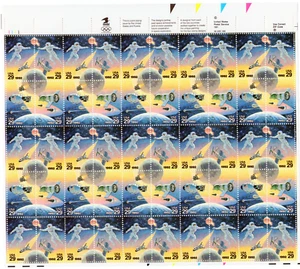 Scott #2634a (2631-34) Space Accomplishments Full Sheet of 50 Stamps - MNH - Picture 1 of 2