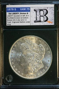 1878-S Morgan Silver Dollar UNC *VAM 79 (I2, R4)* (Lot #18-2) - Picture 1 of 2