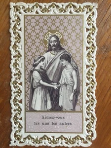 Image pieuse, canivet. Aimez-vous les uns les autres - Picture 1 of 5