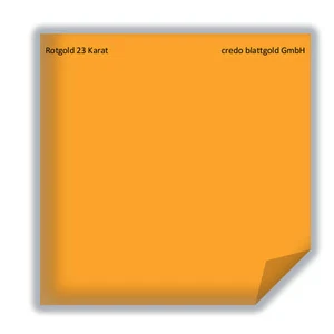 Blattgold Rotgold 23 Karat lose - 10 Blatt - 80 x 80 mm Gold vergolden - Bild 1 von 1