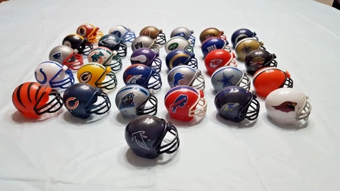NFL FOOTBALL V2 1990'S RIDDELL GUMBALL HELMET-SELECT YOUR TEAM Cover