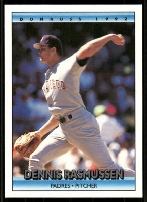 1992 Donruss #245b Dennis Rasmussen - Image 1 of 2