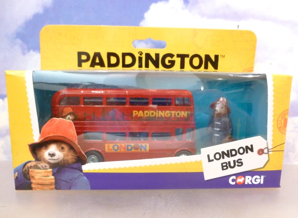CORGI 1/76 DIECAST ROUTEMASTER LONDON BUS WITH PADDINGTON BEAR FIGURE CC82331 - Image 1 of 4