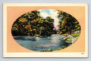 Scenic River Scene Colourpicture Ashville North Carolina NC Postcard - Picture 1 of 12