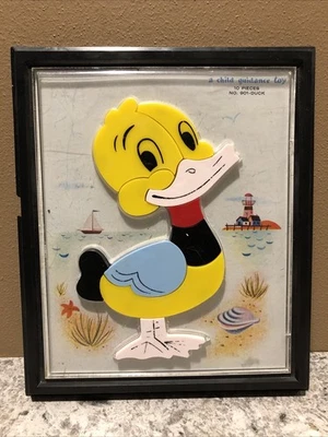 Vintage 1962 Child Guidance Toy 10 Piece Duck Magnetic Puzzle  No. 901-Duck - Image 1 of 4