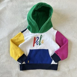 Polo Ralph Lauren Hoodie Size 3/3T Color Block Multiple Color - Picture 1 of 10