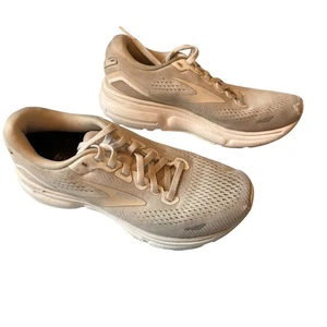 Brooks Womens Running Shoes Size 6 Neutral Cushion Cream Beige - Picture 1 of 8