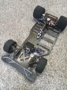 CHASIS de grafito Team Associated Vintage Pan Car On Road Rc10L3 Pancar - Imagen 1 de 21