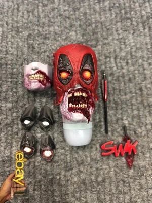1/6 Hot Toys CMS06 Marvel Zombies Zombie Deadpool Cabeza Esculpida para Figura de Acción Foto 1 de 4