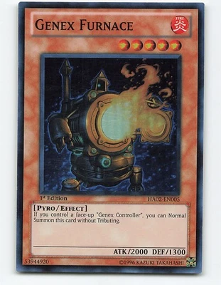 Genex Furnace #HA02-EN005 Foil 1st Edition Yugioh Card - Image 1 of 2