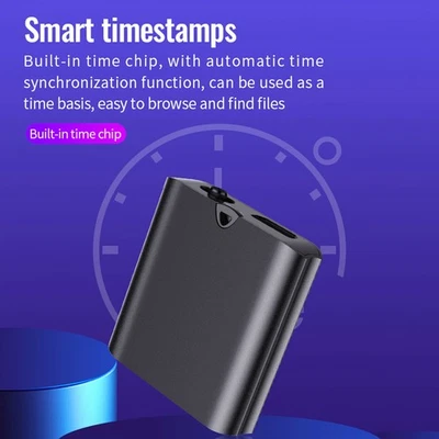 Hidden Voice Activated Recorder Digital Audio Recording Spy Dictaphone Device - Image 1 of 4