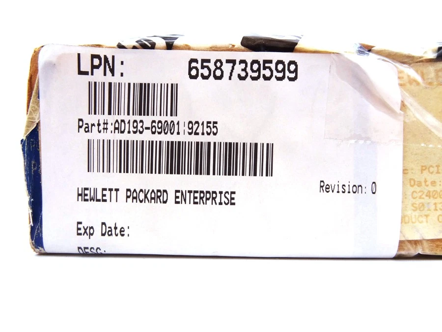 HP AD193-69001 4GB PCI-X single-port FC 1000 Base-T HBA *New Bulk* - AD193A, AD1 - Image 1 of 1