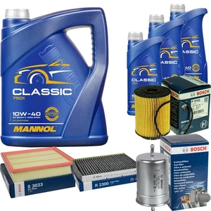 Pack Inspection BOSCH 8L MANNOL Classic 10W-40 pour VW Golf III Variant 2.9 VR6 - Photo 1/12