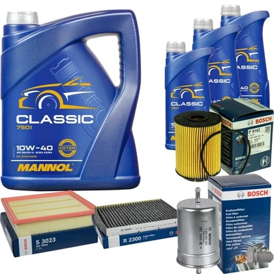 Pack Inspection BOSCH 8L MANNOL Classic 10W-40 pour VW Golf III Variant 2.9 VR6 - Photo 1/4