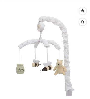Disney Baby Classic Pooh Musical Mobile Winnie Bees Hunny Pot Nursery Decor - Image 1 of 4