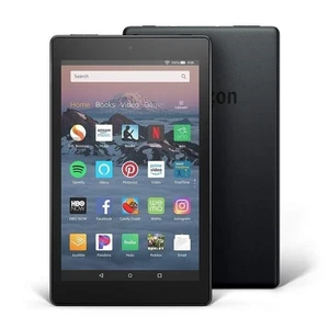 Amazon Fire HD 8 Tablet 32GB Full HD Display Alexa Wifi 8th Generation Black - Picture 1 of 9
