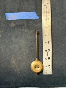 (N185) Antiguo Reloj Ladrón Francés 5.5" Péndulo Latón - Imagen 1 de 7