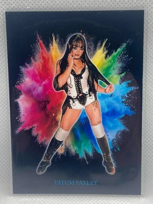 Tarjeta tributo Tatum Paxley personalizada Color Blast WWE NXT Foto 1 de 2