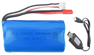 Hochleistungs Akkupack Li-Ion Akku 7.4V 3500mah Batterie JST RC Helikopter - Bild 1 von 3