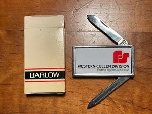 Vintage Western-Cullen Division Money Clip Pen Knife File Barlow Rail R Supplier - Picture 1 of 2