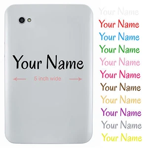 Personalised Name Sticker for Tablet or iPad - Custom Vinyl Decal - Picture 1 of 2